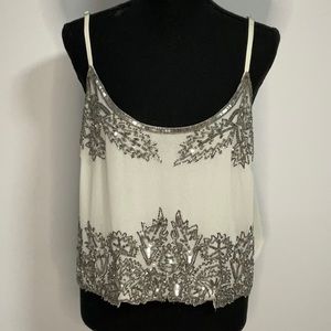 Angie Crop Sequin Tank Top.